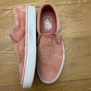 Womens suede pink vans